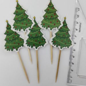 Karton Yılbaşı Kürdan 6,5 cm - New Ağaç Kürdan