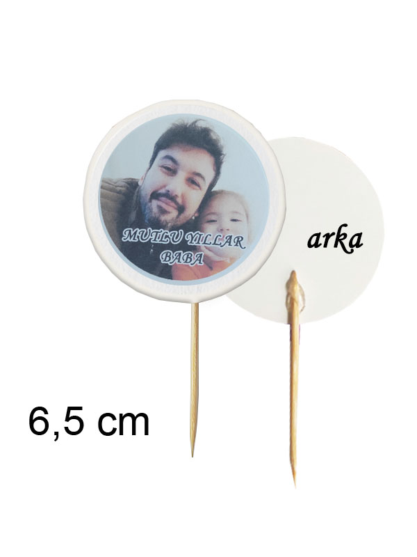 Fotoğraf Baskılı Kürdan 6,5 cm - Fotoğraflı Kürdan